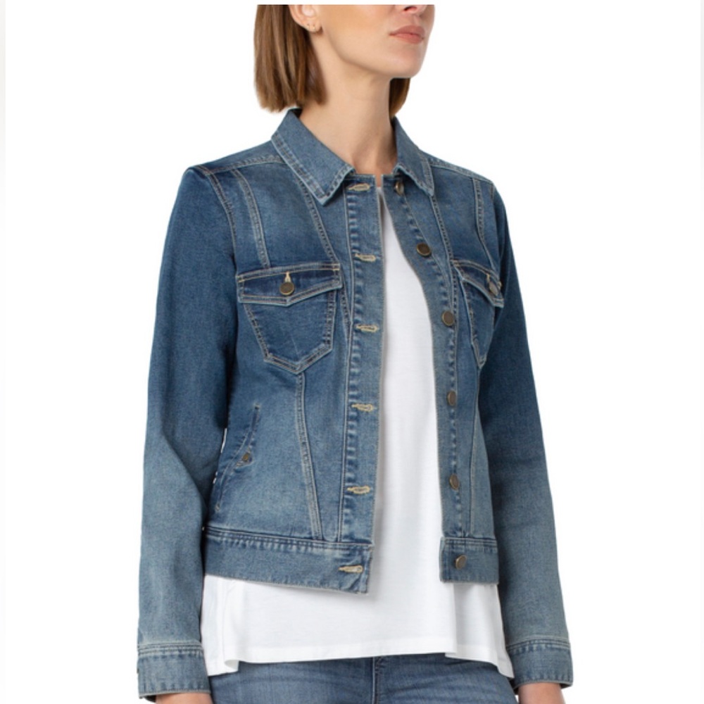 Classic jacket with angled seaming- NWOT